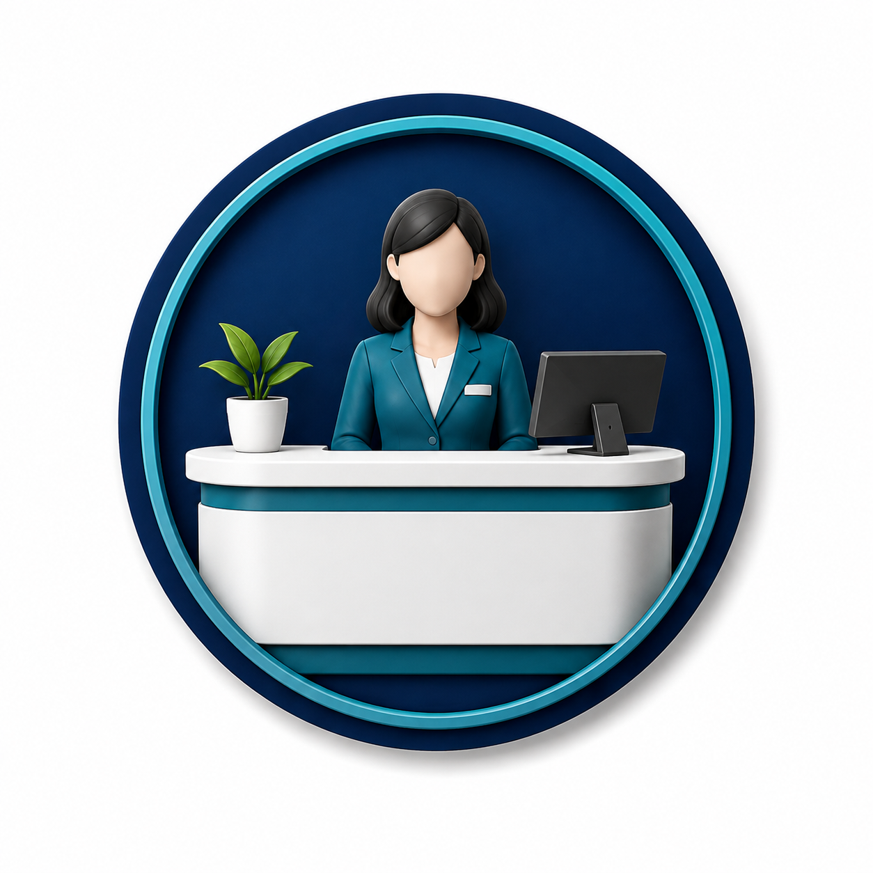 Front Desk and Reception Staff icon